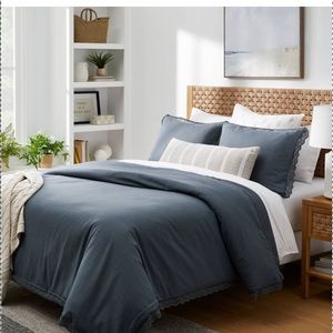 Lace Border Cotton Slub Comforter & Sham SetThreshold designed with Studio McGee